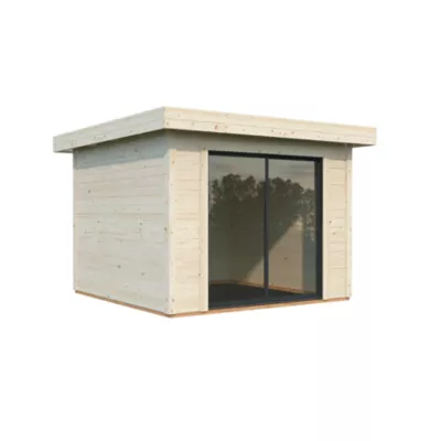 Studio de jardin bois White Wood Lydia Ep.28 mm 11,5 m²