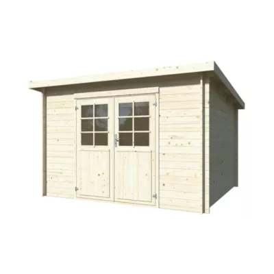 Abri de jardin White Wood Lola 1 bois ép.28mm surface extérieure totale 10,2m²