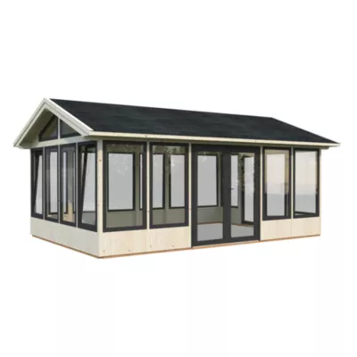 Abri / Veranda de jardin Palmako Isabella bois surface extérieure totale 32,6m²