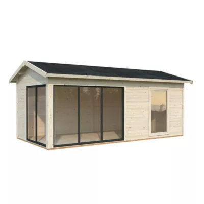 Abri de jardin Palmako Amanda bois ép.44 mm surface extérieure totale 23,6m²