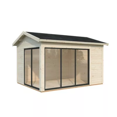 Abri de jardin Palmako Amanda en bois ép.44 mm surface extérieure totale 15,1m²