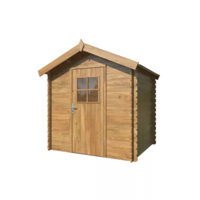 Abri de jardin White Wood Pablo 1 bois traité autoclave marron ép.19 mm surface extérieure totale 3,7 m²
