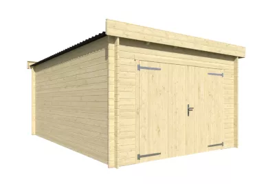 Garage toit plat en bois Lasita Maja Niki 34
