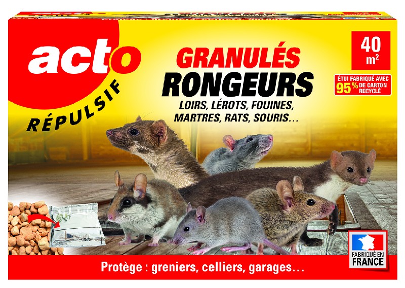 Répulsifs rongeurs granulés 400 gr