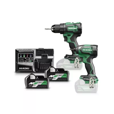 Perceuse-visseuse DS18DE et visseuse à choc WH18DE sans fil Hikoki 2x18V - 5Ah