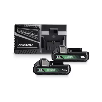 Chargeur de batterie + 2 batteries Hikoki 18V - 2Ah