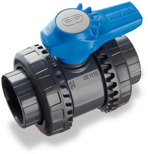 Image principale de ROBINET 1/4T A COLL.EASYFIT 50 PVC VEEIV50