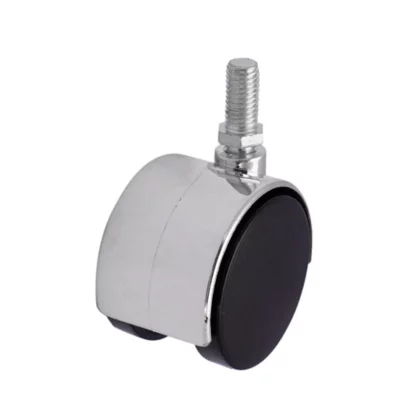Roulette pivotante sans frein ø50 mm, tige filetée 10 x 20 mm, charge max 40kg