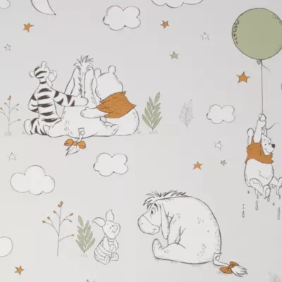 Papier peint Nuit de Winnie l'Ourson Disney L.1000 x l.53cm multicolore