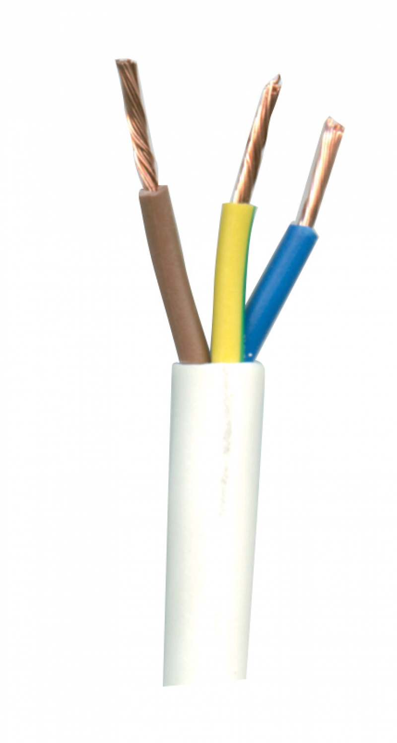 Câbles souples HO5VV-F âme cuivre nu câbléisolant PVC/gaine ext. PVCtension nominale : 300/500 V - norme NF C 32-201utilisations : alimentation de petits appareils électro-domestique non chauffantsrayon de courbure : 6 fois le diamètre extérieur