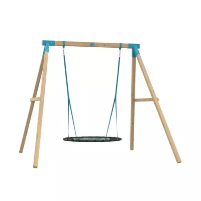 Portique bois 1 balançoire nid Kingswood TP Toys