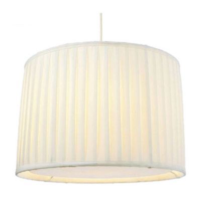 Abat-jour tambour Colours Hetty blanc l.30 x H.24 cm