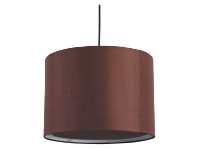 Abat-jour tambour Colours Boudoir chocolat l.30 x H.24 cm