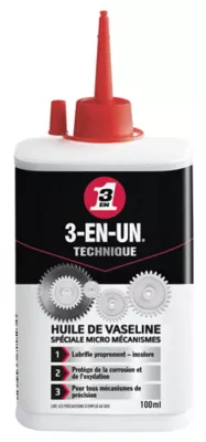 Huile de Vaseline 3-EN-UN TECHNIQUE Burette 100ml