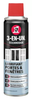 Lubrifiant Portes & Fenêtres 3-EN-UN TECHNIQUE 250ml