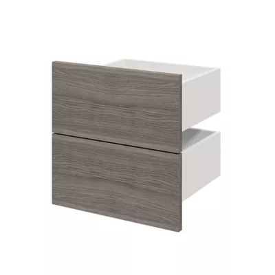 Tiroir effet chêne grisé GoodHome Atomia H. 18,5 x l. 37,2 x P. 30 cm vendu par 2