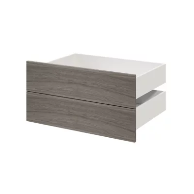 Tiroir effet chêne grisé GoodHome Atomia H. 18,5 x l. 74,4 x P. 50 cm vendu par 2