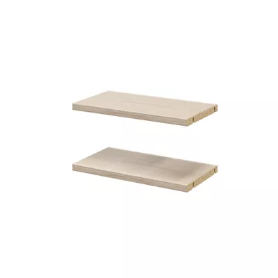 2 tablettes effet chêne GoodHome Atomia L. 33,9 x P. 18,2 cm