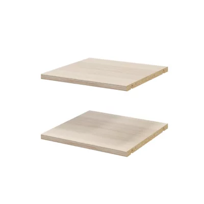2 tablettes effet chêne GoodHome Atomia L. 33,9 x P. 33,2 cm