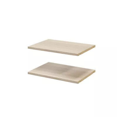 2 tablettes effet chêne GoodHome Atomia L. 46,4 x P. 33,2 cm