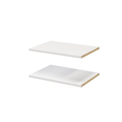 2 tablettes blanches GoodHome Atomia L. 46,4 x P. 33,2 cm