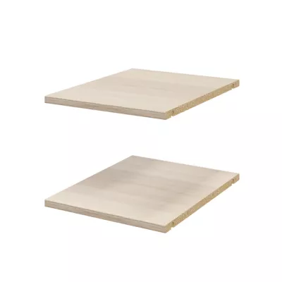 2 tablettes effet chêne GoodHome Atomia L. 33,9 x P. 43,2 cm