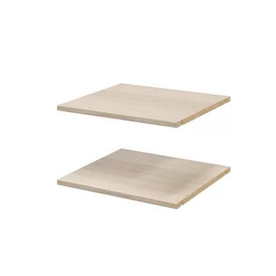 2 tablettes effet chêne GoodHome Atomia L. 46,4 x P. 43,2 cm