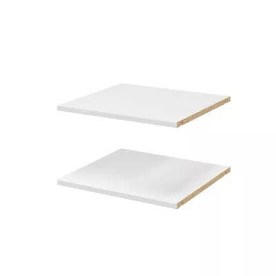 2 tablettes blanches GoodHome Atomia L. 46,4 x P. 43,2 cm
