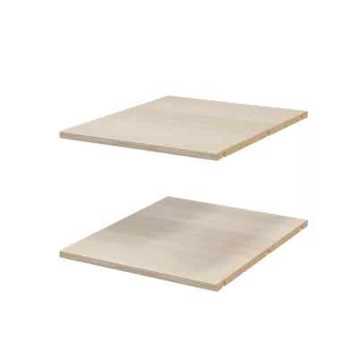 2 tablettes effet chêne GoodHome Atomia L. 46,4 x P. 56,2 cm
