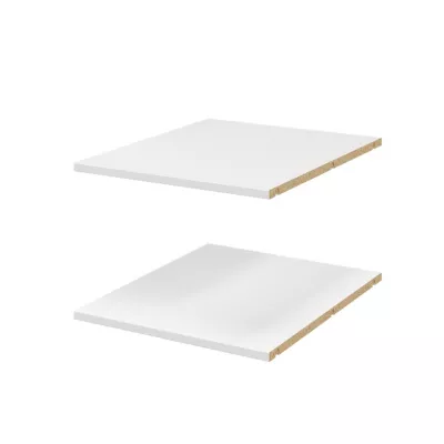 2 tablettes blanches GoodHome Atomia L. 46,4 x P. 56,2 cm
