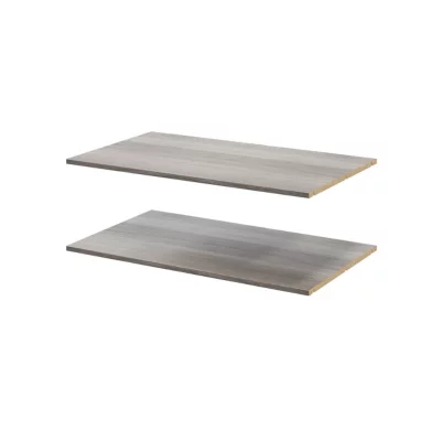 2 tablettes effet chêne grisé GoodHome Atomia L. 96,4 x P. 56,2 cm