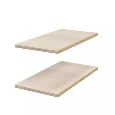 2 tablettes d'angle effet chêne GoodHome Atomia L. 29,2 x P. 56,2 cm