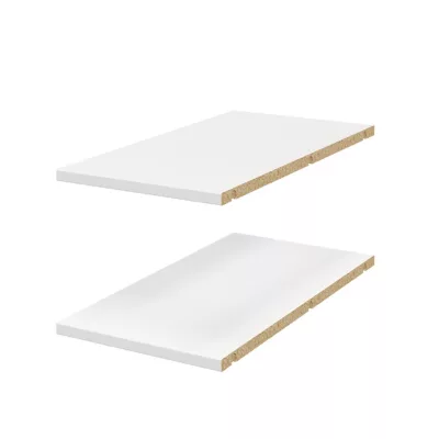 2 tablettes d'angle blanches GoodHome Atomia L. 29,2 x P. 56,2 cm