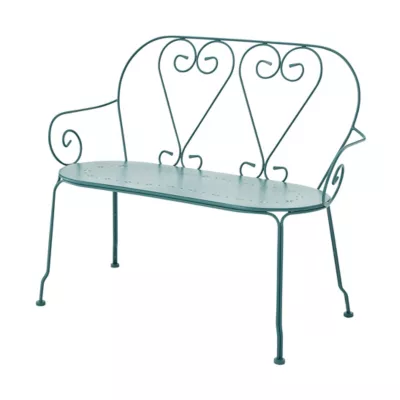 Banc de jardin GoodHome Vernon vert eucalyptus