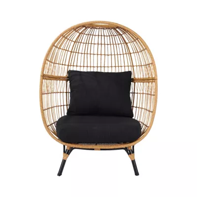Fauteuil de jardin GoodHome Apolima en acier - Coloris marron - Hauteur 151 cm