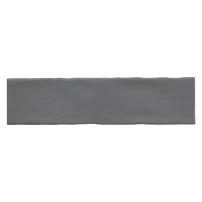 Carrelage mural Vernisse 30,1 x 7,5 cm gris foncé
