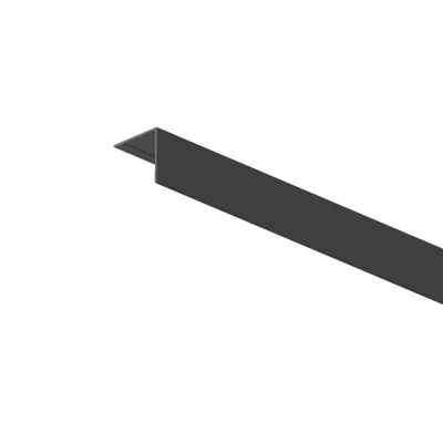 Image principale de Habillage en L pour fenêtre aluminium gris 3,5 x 3,5 cm