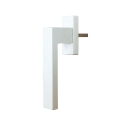 Image principale de Poignée aluminium carré blanc pour fenêtre pvc