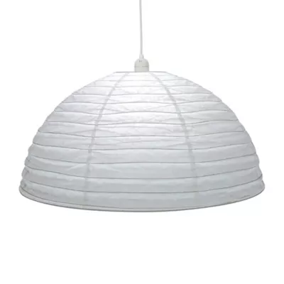 Abat-jour papier Anbus Ø58cm GoodHome Blanc