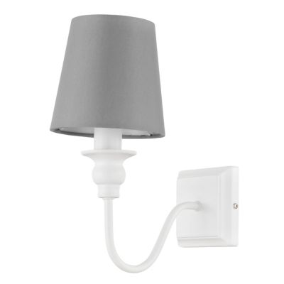 Applique murale Tulou E14 IP20 gris et blanc