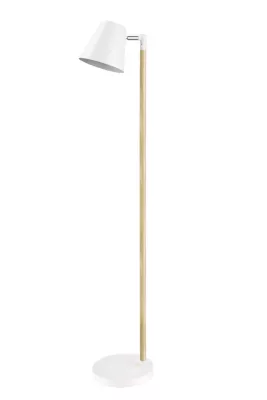 Lampadaire incandescent Mulanje GoodHome E14 blanc mat