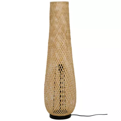 Lampadaire Kasungu E27 60w IP20 ø28 x h. 95,5 cm GoodHome coloris naturel