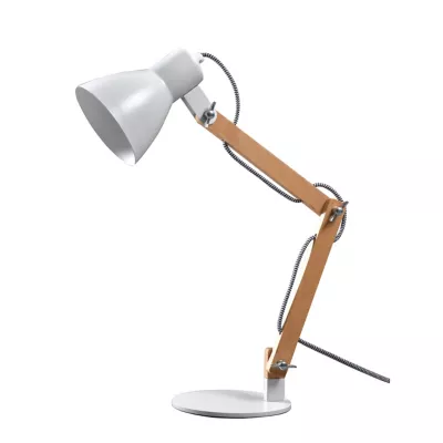 Lampe de table incandescent Peroten GoodHome E27 coloris naturel
