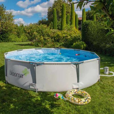 Piscine tubulaire Blooma Kamba ø3,05 m + bâche et sac de rangement