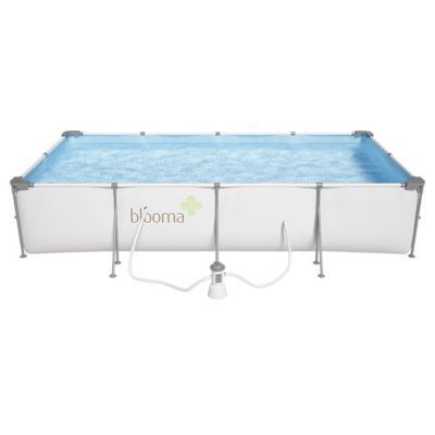 Piscine tubulaire Blooma Kamba 4 x 2,11 m + bâche et sac de rangement