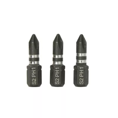 Embout de vissage torsion impact PH1 25 mm Erbauer - 3 pièces
