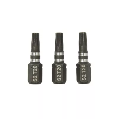 Embout de vissage torsion impact TX20 25 mm Erbauer - 3 pièces