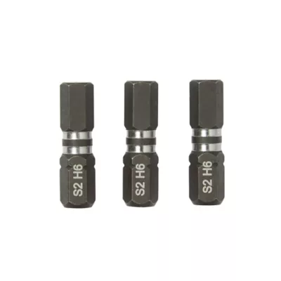 Embout de vissage torsion impact H6 25 mm Erbauer - 3 pièces