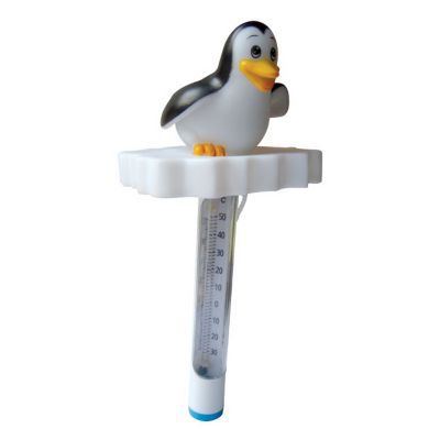 Thermomètre piscine flottant avec figurine pingouin