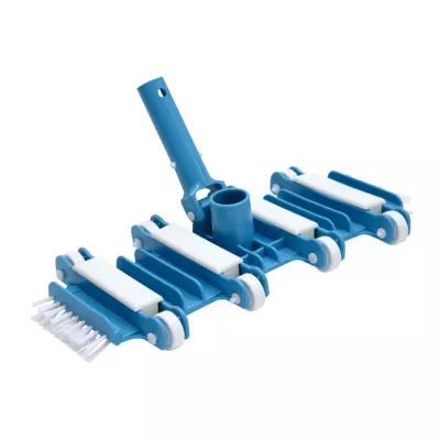 Tête de balai béton 8 roues + brosses